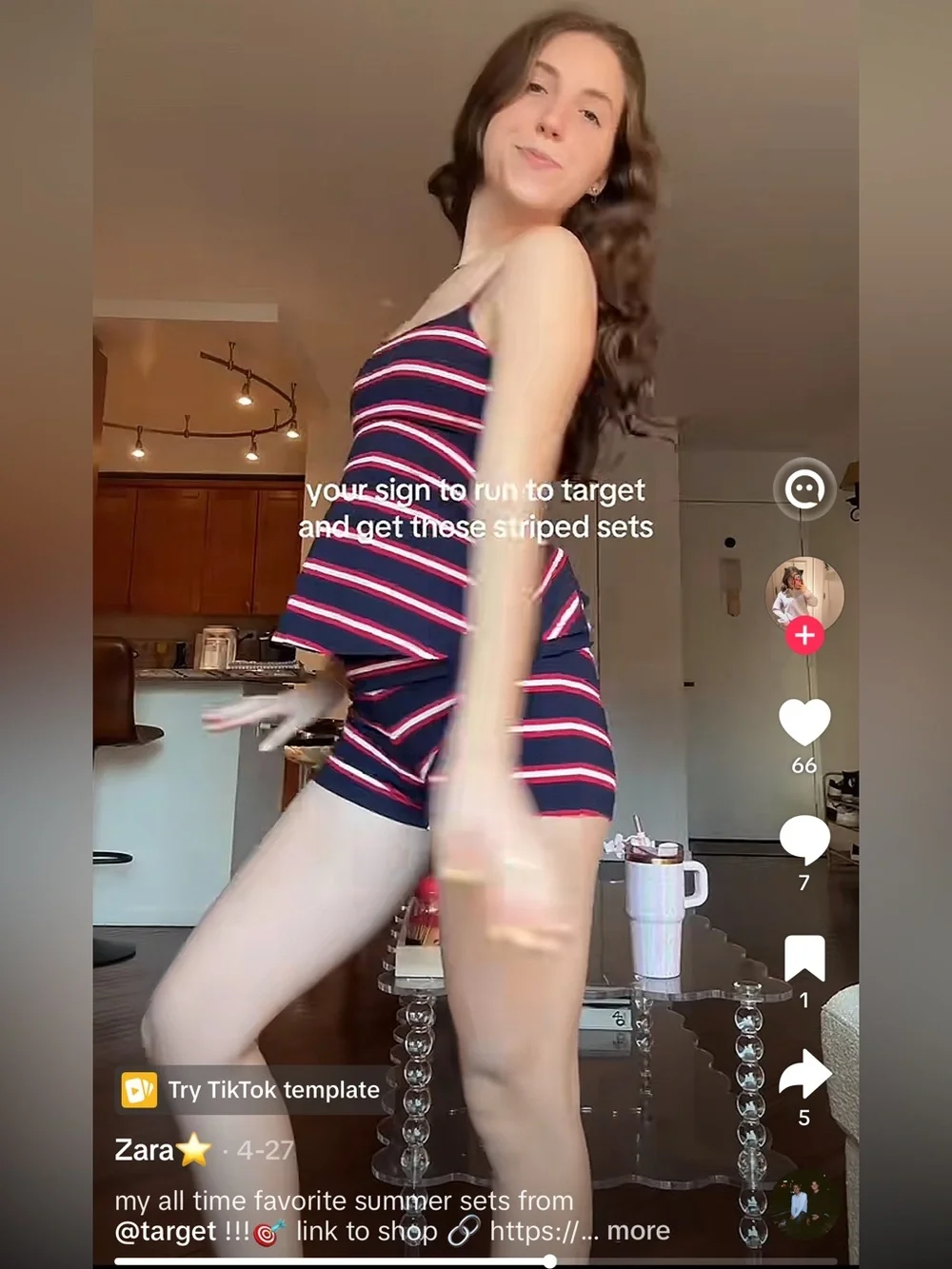 Target xhilaration striped